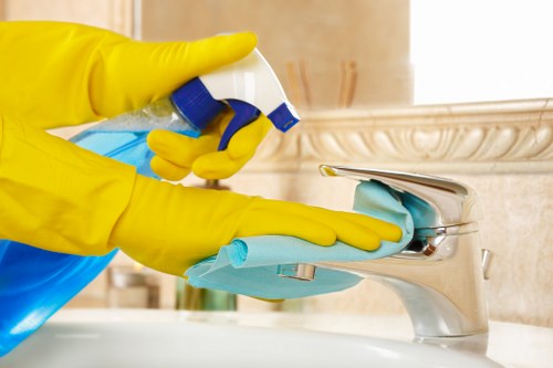 Local cleaning team working in a Crystal Palace area property