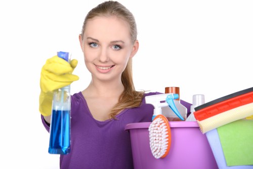 Trusted local cleaners preparing a property in SE19